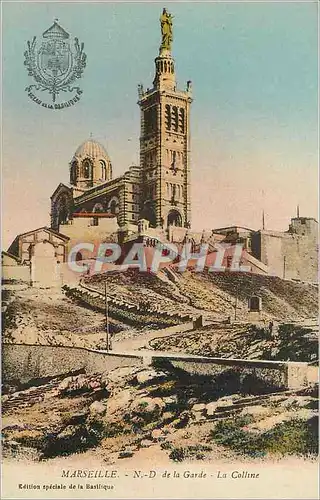 Ansichtskarte AK Marseille Notre Dame de la Garde La Colline