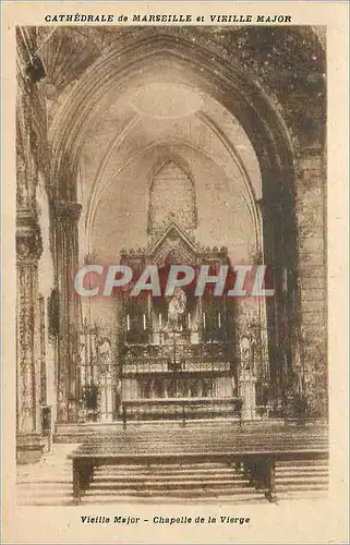 Cartes postales Marseille Cathedrale et Vieille Major Chapelle de la Vierge