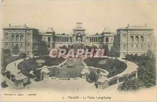 Cartes postales Marseille Le Palais Longchamp