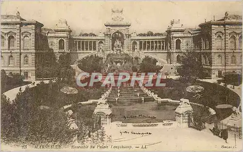 Cartes postales Marseille Ensemble du Palais Lognchamp