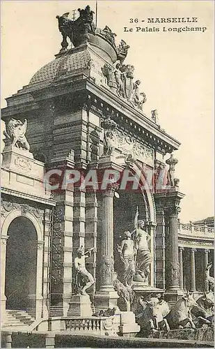 Cartes postales Marseille Le Palais Longchamp