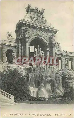 Cartes postales Marseille Le Palais Longchamp L'Escalier