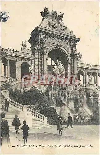 Cartes postales Marseille Le Palais Longchamp (Motif central)