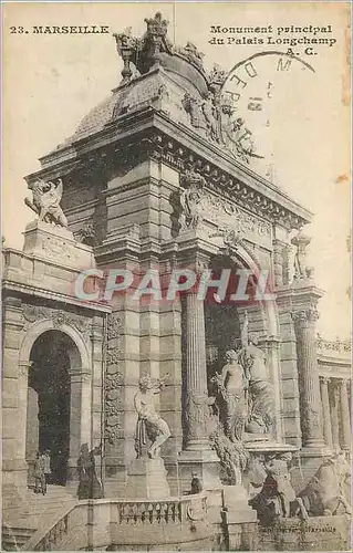 Cartes postales Marseille Le Palais Longchamp Monument principal