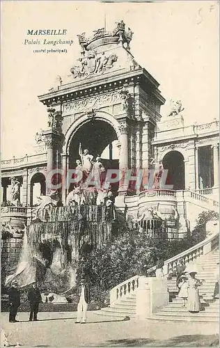 Ansichtskarte AK Marseille Le Palais Longchamp (Motif principal)