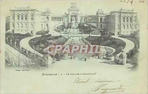 Cartes postales Marseille Le Palais Longchamp