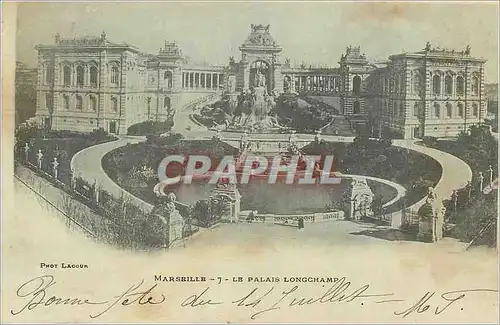 Cartes postales Marseille Le Palais Longchamp