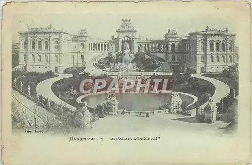 Cartes postales Marseille Le Palais Longchamp