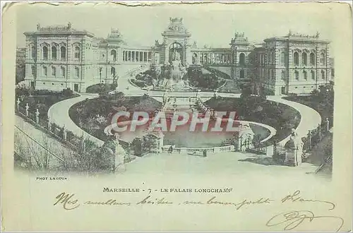 Cartes postales Marseille Le Palais Longchamp