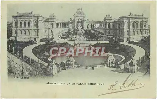 Cartes postales Marseille Le Palais Longchamp