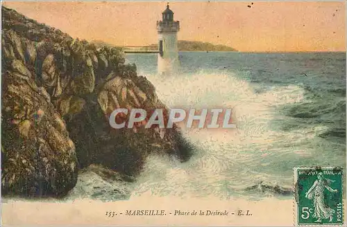 Ansichtskarte AK Marseille Le Phare de la Desirade