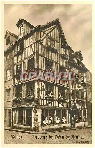 Cartes postales Rouen Auberge de L'Ecru de France Place du Vieux Marche