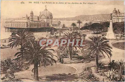 Cartes postales Nice Le Palais de la Jetee et les Jardins du Roi Albert 1er