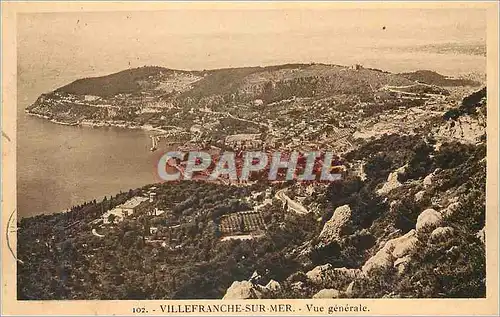 Cartes postales Villefranche sur Mer Vue generale