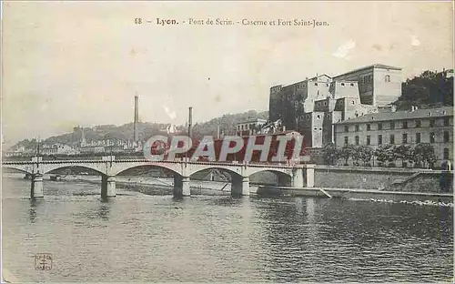 Ansichtskarte AK Lyon Pont de Serin Caserne et Fort Saint Jean