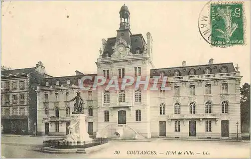 Cartes postales Coutances Hotel de Ville