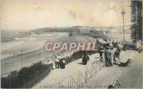 Cartes postales Biarritz Panorama de la Grande Plage
