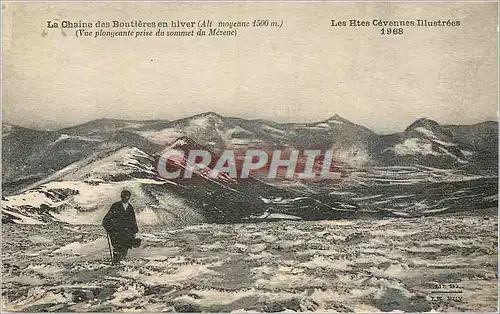 Cartes postales La Chaine des Boutieres en hiver