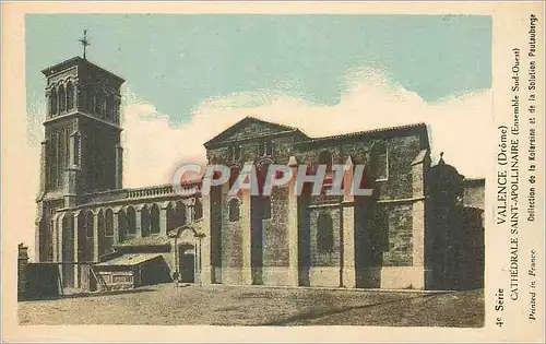 Ansichtskarte AK Valence (Drome) Cathedrale Saint Apollianaire (Ensemble Sud Ouest)