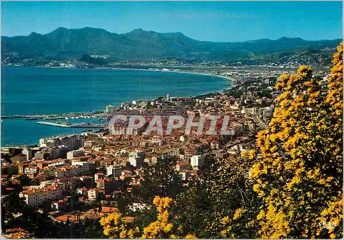 Cartes postales moderne Cannes (A Mmes) Vue Panoramique sur la ville le golfe de la Napoule et le massif de l'Esterel