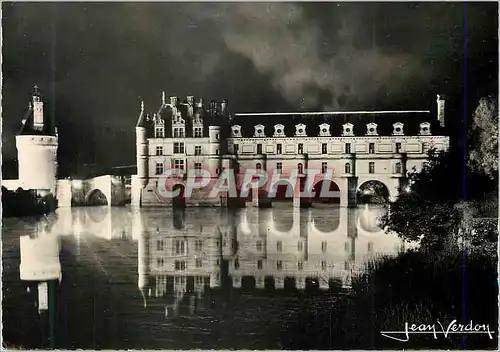 Moderne Karte Chenonceaux (I et L) Le Chateau pendant le Spectacle Son et Lumiere