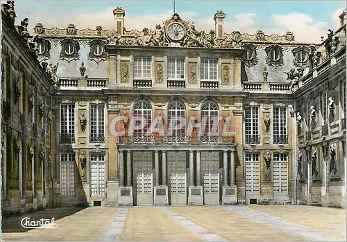 Cartes postales moderne Versailles Cour de Marbre et Chambre du Roi