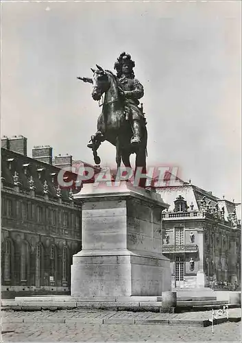 Moderne Karte Versailles (S et O) Statue equestre de Louis XIV (Oeuvre de Petitot et Cartelier 185)