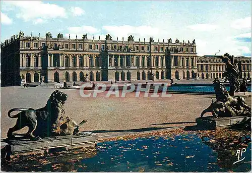 Cartes postales moderne Versailles Palais Facade sur le Parc Lion