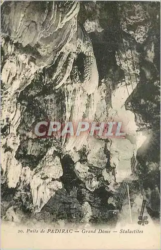 Cartes postales Puits de Padirac Grand Dome Stalactiles