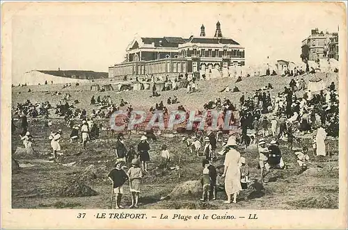 Cartes postales Le Treport La Plage et le Casino