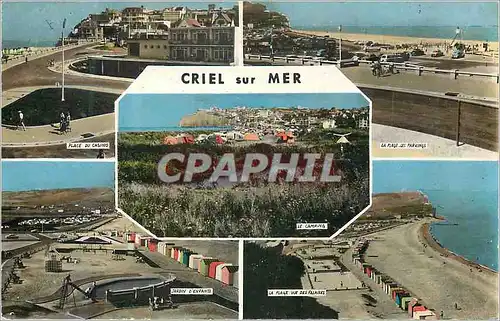 Cartes postales moderne Criel Sur Mer (S M) Place du casino La plage les parkings Jardin d'enfants