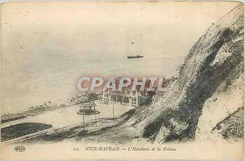 Cartes postales Nice Havrais L'Hotellerie et la Falaise