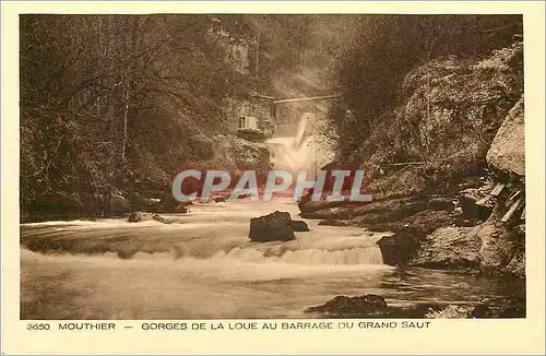 Cartes postales Mouthier Gorges de la Loue au Barrage du Grand Saut