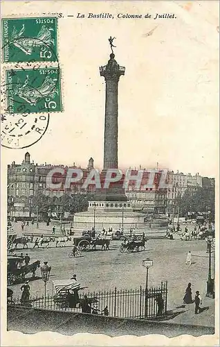 Cartes postales La Bastille Colonne de Juillet