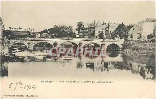 Ansichtskarte AK Mezieres Pont d'Arches Plateau de estaucourt