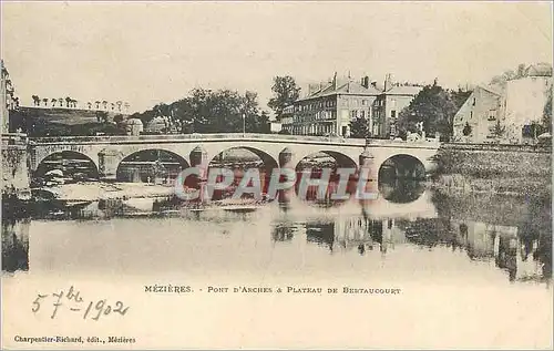 Cartes postales Mezieres Pont d'Arches Plateau de estaucourt