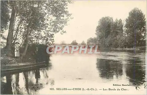 Ansichtskarte AK Selles sur Cher (L et Ch) Les Bords du Cher