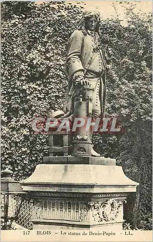 Cartes postales Blois La Statue de Denis Papin