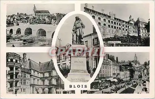 Cartes postales moderne Blois Vue generale Facade Francois 1er Le grand escalier Rue Denis Papin