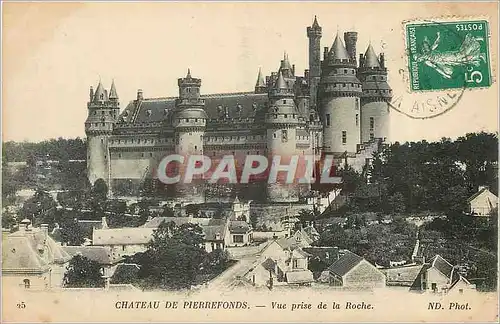 Cartes postales Chateau de Pierrefonds Vue prise de la Roche