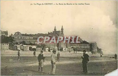 Ansichtskarte AK La Plage du Crotoy La Butte du Moulin et les Vieielles Tours