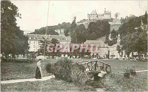 Cartes postales Uriage Le Parc et l'Etablissement thermal