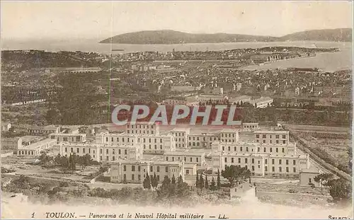 Ansichtskarte AK Toulon L'anorama et le Nouvel Hopital militaire Militaria