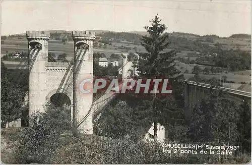 Cartes postales moderne Cruseilles (Ht Savoie) les 2 ponts de la Caille