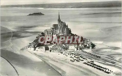 Moderne Karte Mont St Michel Le Rocher Tombelaine