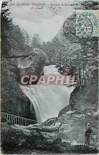 Ansichtskarte AK Les Pyrenees Cauterets Cascade de Cerise