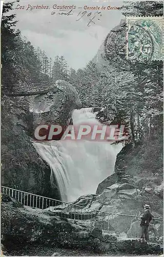 Cartes postales Les Pyrenees Cauterets Cascade de Cerise