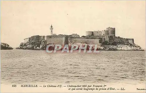 Ansichtskarte AK Marseille Le Chateau d'If Chateau fort bati par Francois 1er et qui servit longtemps de prison d