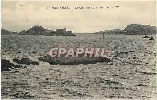 Cartes postales Marseille Le Chateau d'If et les Iles