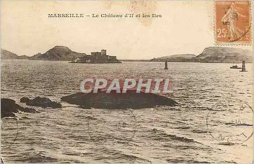 Cartes postales Marseille Le Chateau d'If et les Iles